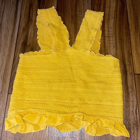 Yellow stretchy tank top - Picture 2 of 3